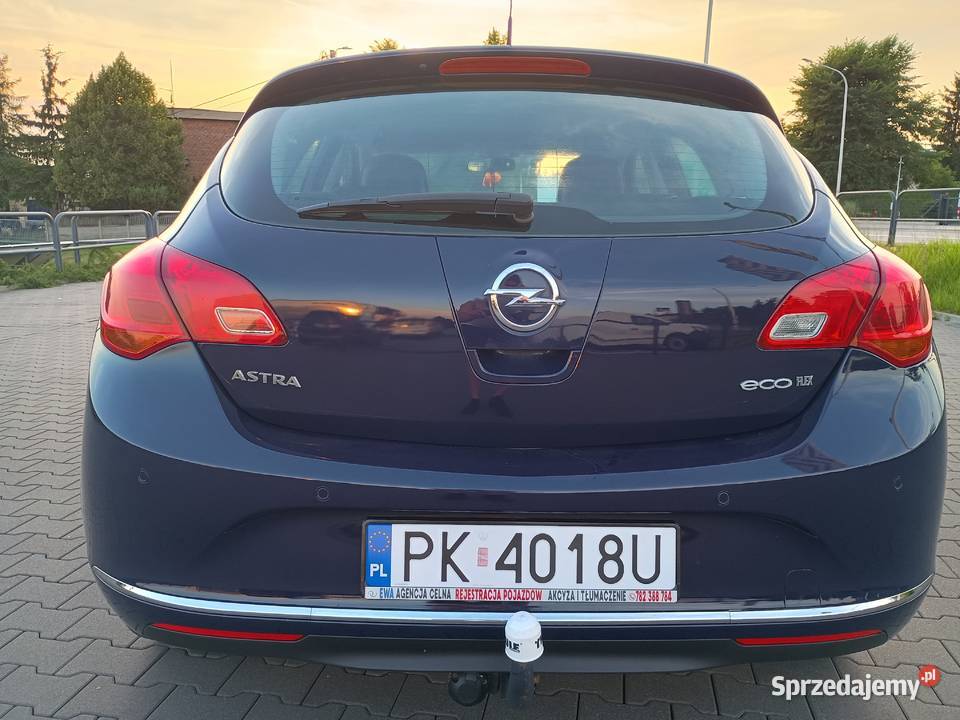 Opel Astra J Lift 5drzwi 61000 14i benzyna 100 wielkopolskie Kalisz