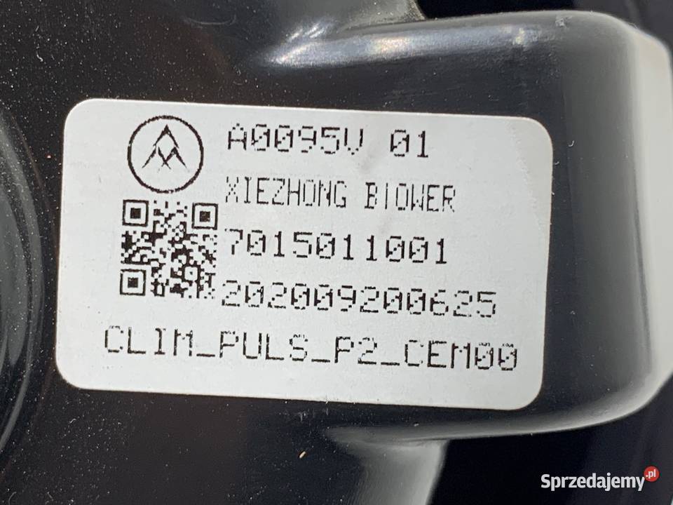 DMUCHAWA NAWIEWU OPEL CORSA F A0095V WENTYLATOR