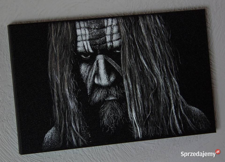 Rob Zombie Obraz ręcznie grawerowany na blasze Sandomierz sprzedam