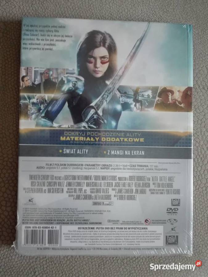 Alita Battle Angel DVD Książka Dodatki Filmy