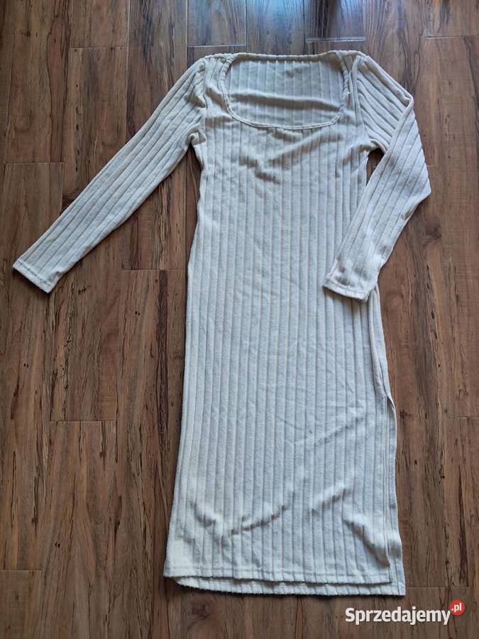 nowa długa sukienka w kolorze ecri rozmiar L Sandomierz