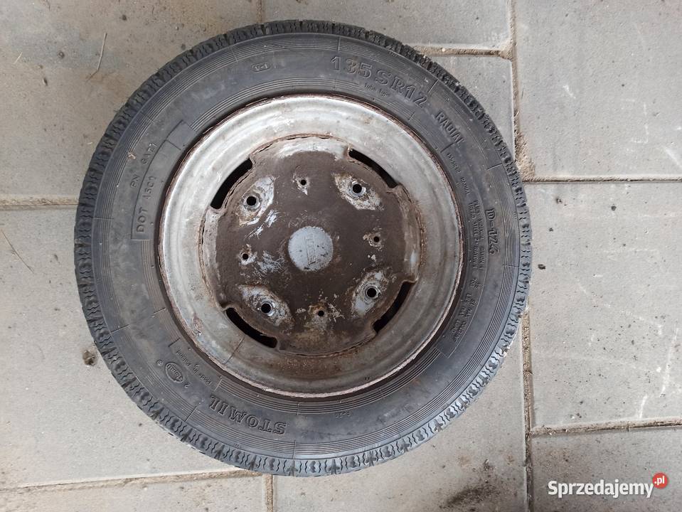 Felgi cytrynki FIAT opony Stomil D124 Fiat 126p stalowe Samochodowe wielkopolskie sprzedam