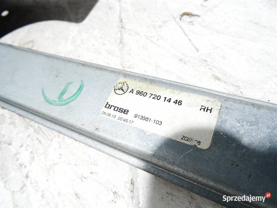 PODNOŚNIK SZYBY PRZÓD PRAWY MERCEDES ACTROS MP4