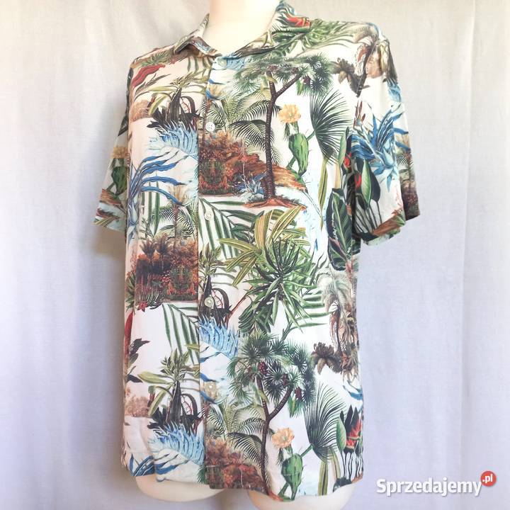 Koszula męska Krótki Rękaw r M wiskoza NOWA Białystok