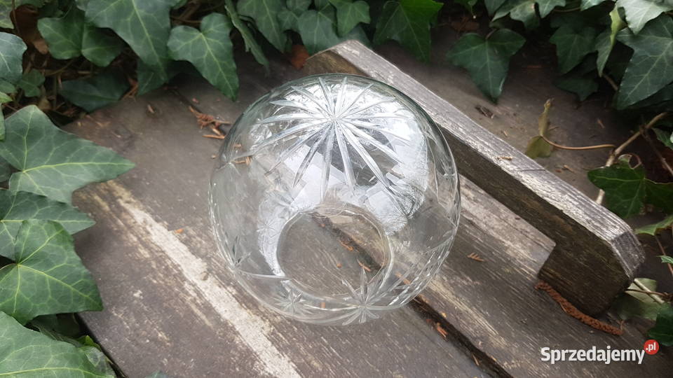 Stary kryształowy klosz do lampy Myszków