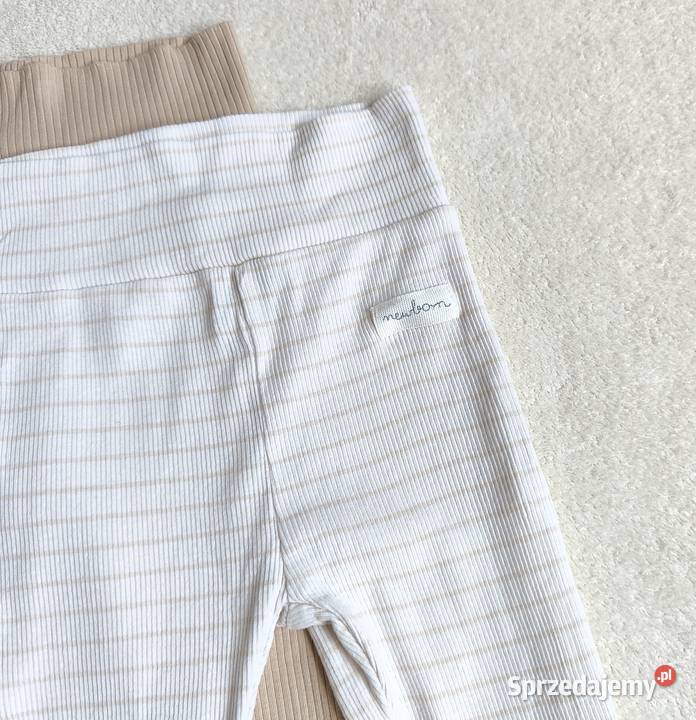 Dwupak legginsy prążkowane niemowlęce bawełniane Szczecin