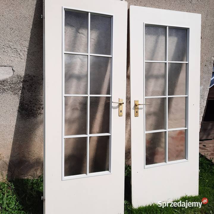 Drzwi białe wewnętrzne pokojowe Pasłęk sprzedam