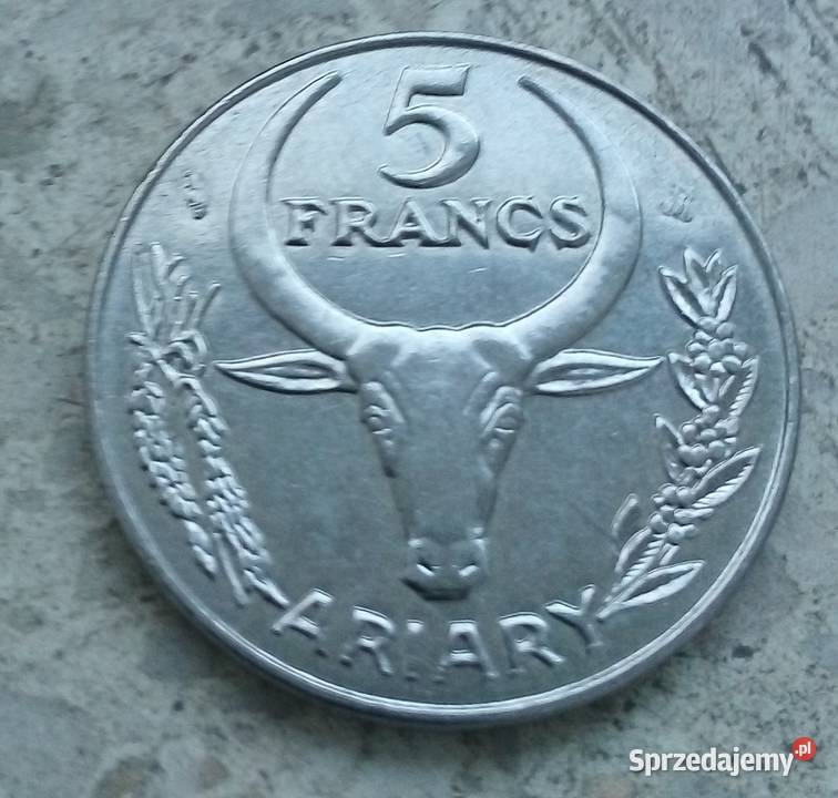 MADAKASKARARIARY5 FRANCS 1996 r WILCZOMLECZ Legionowo