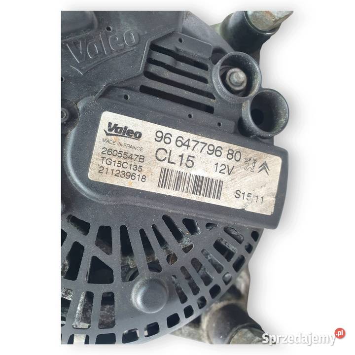 ALTERNATOR Peugeot 308 508 Partner Citroen C4 II osobowe Układ elektryczny silnika Układ elektryczny silnika Chełm