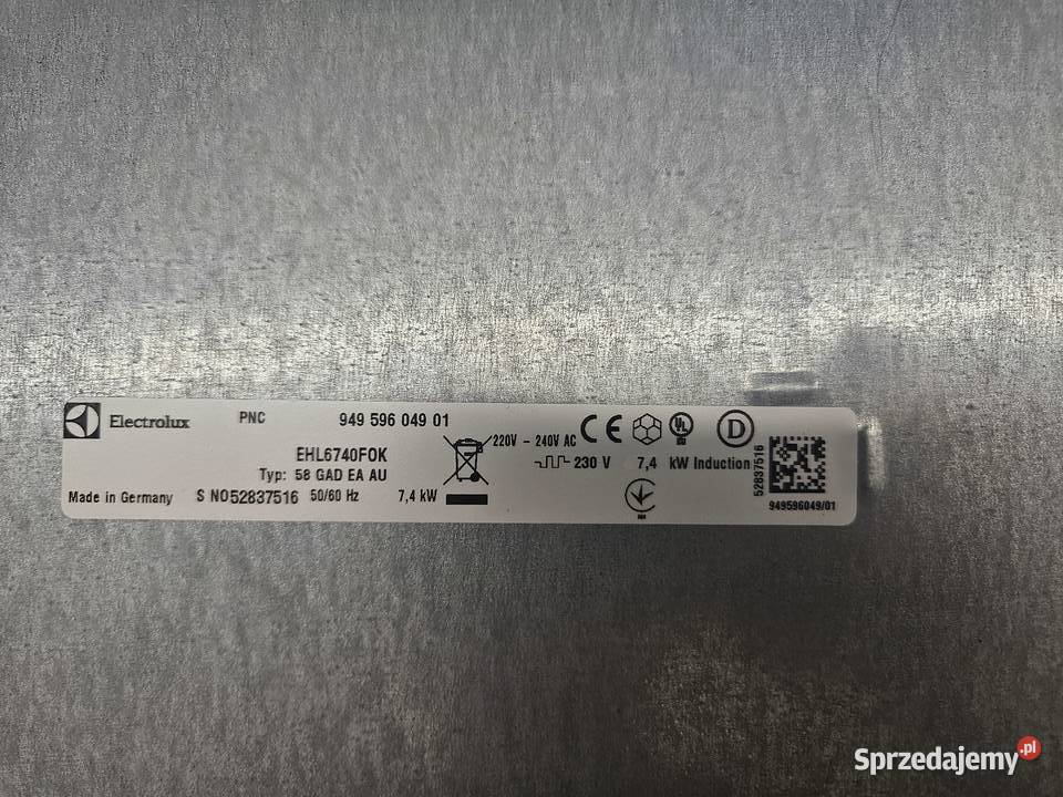 Płyta indukcyjna indukcja electrolux EHL6740FOK lubelskie Parczew