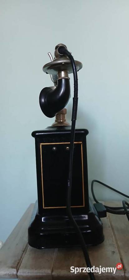 Stary stylowy telefon na korbę Kraków