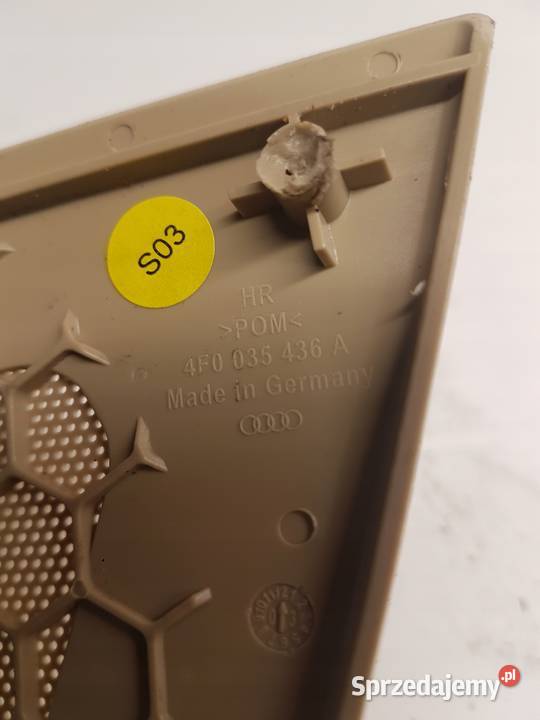 MASKOWNICA GŁOŚNIKA AUDI A6 C6 PT 4F0035436A Osłony i zaślepki Przystajń
