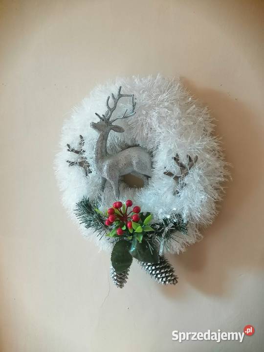 Wianek świąteczny na drzwi Ozdoby Katowice