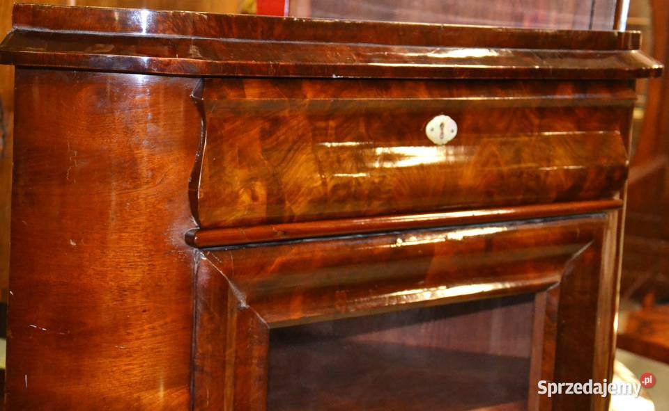 Witryna narożna kątnik biedermeier lata Bronisze sprzedam
