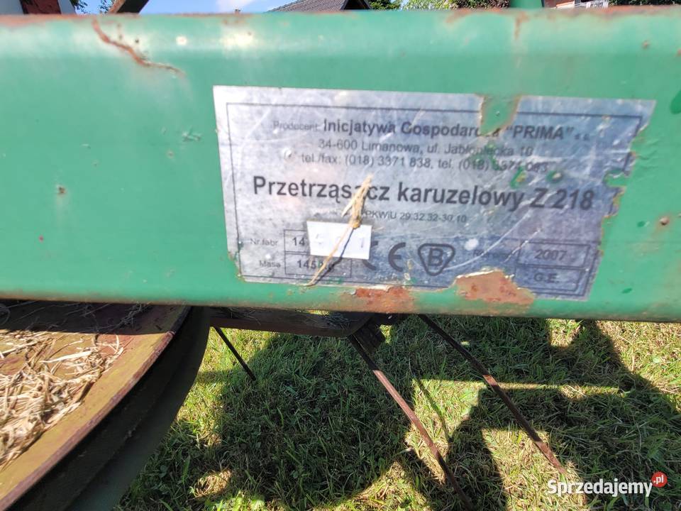 Przetrząsacz karuzelowy Z218 2007r sprawny Cieszyn sprzedam