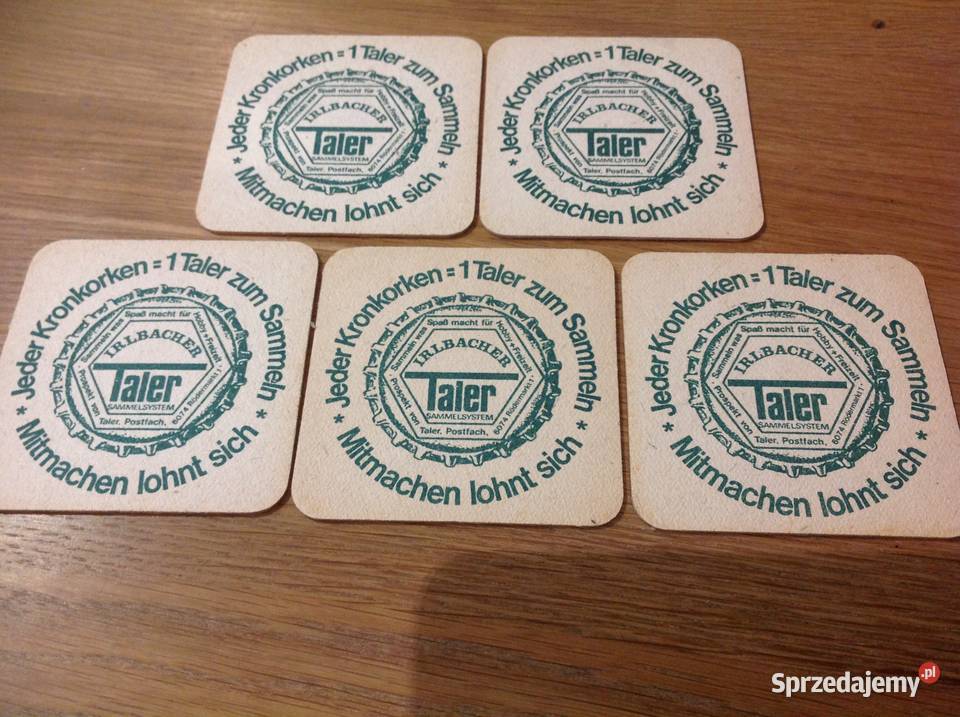 Stara Podkładka pod Piwo IRLBACHER VOLLBIER HELL Nowa Sól