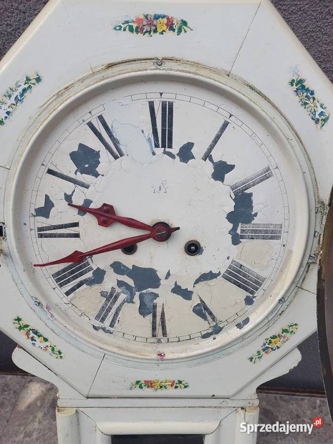 Stary zegar ścienny Junghans biały chodzi bez Tczew sprzedam