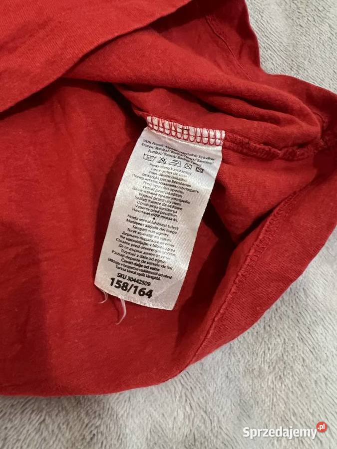 Koszulka tshirt czerwona z krótkim rękawem Harry dziewczynka Jasło