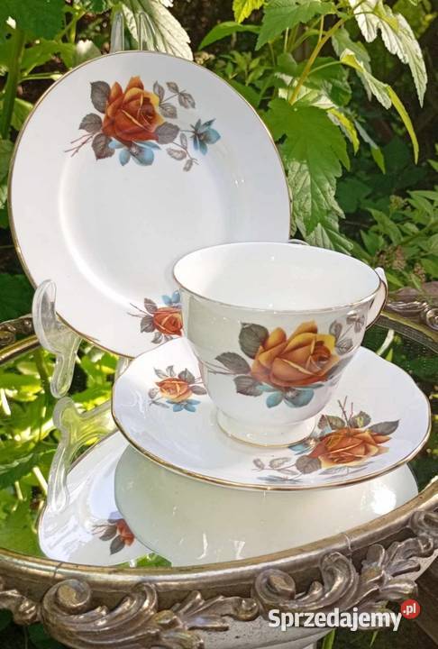 GAINSBOROUGH angielska porcelana kostna róże Porcelana i szkło Pabianice