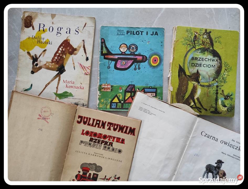 Stare książki książeczki dzieci wierszyki bajki Książki dla dzieci Płock sprzedam