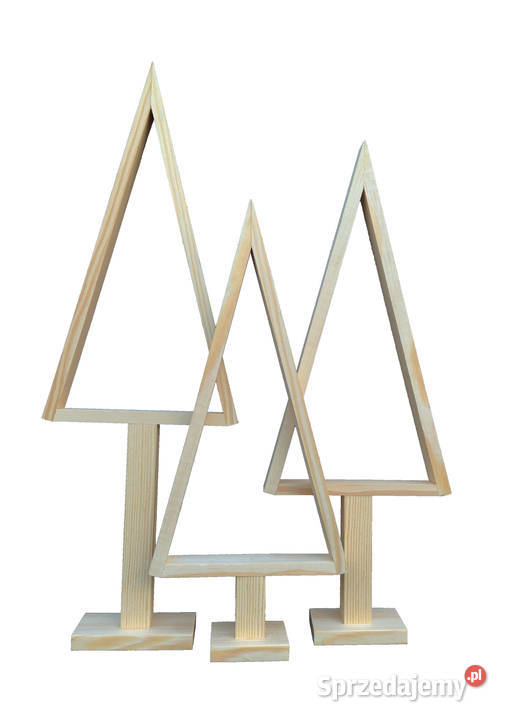 Choinki drewniane baza do ozdabiania 3 40 Olsztyn sprzedam