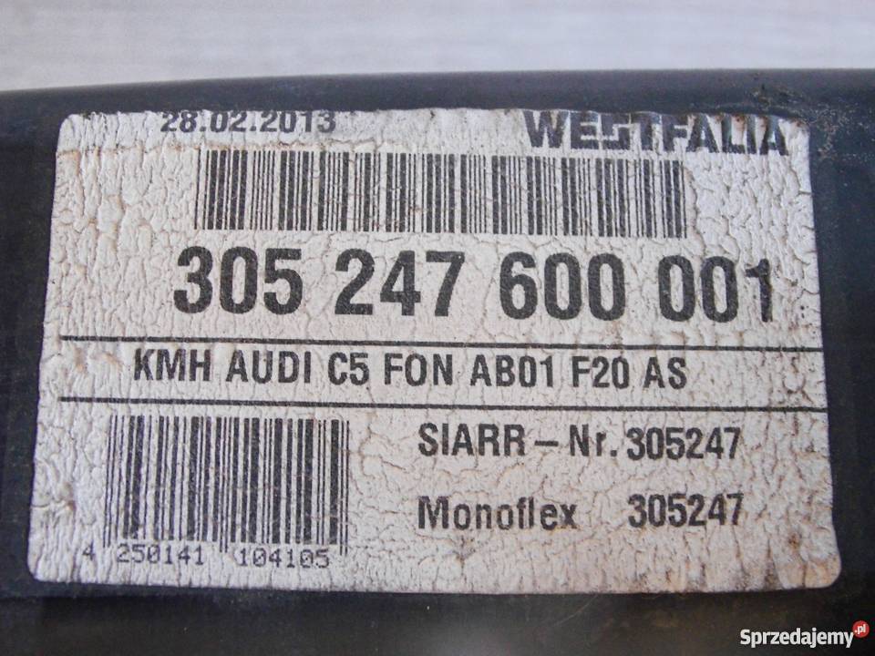 Hak Westfalia nowy Audi A6 c5 kombi osobowe Nysa