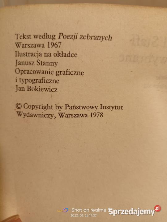 Poezje Staff książki Warszawa Bródno księgarnia