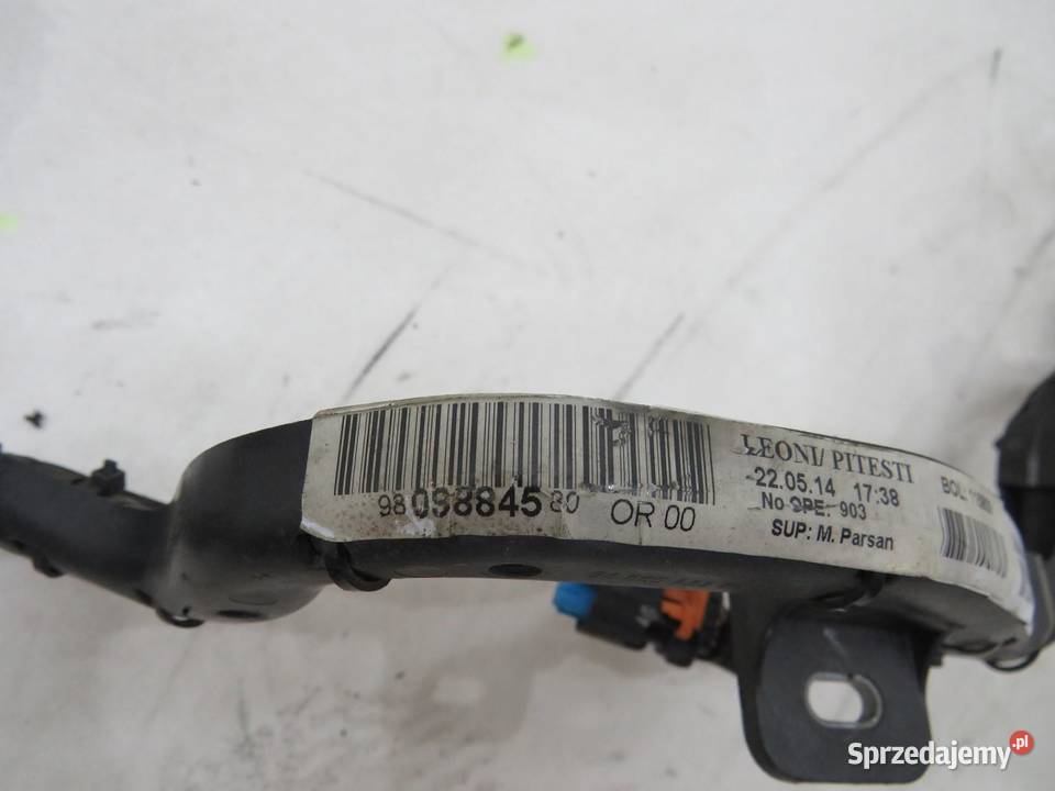 WIĄZKA INSTALACJA SILNIKA PEUGEOT 16 9809884580