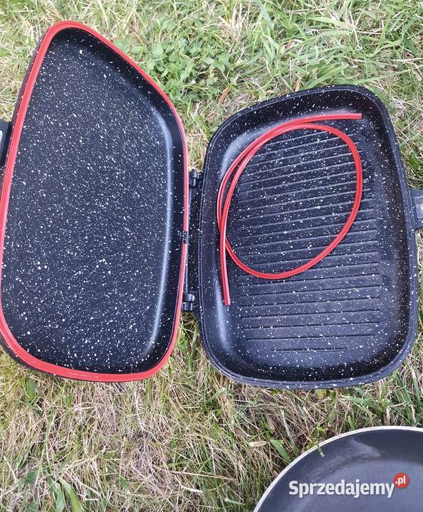 Patelnie 5 garnki 4 pokrywki