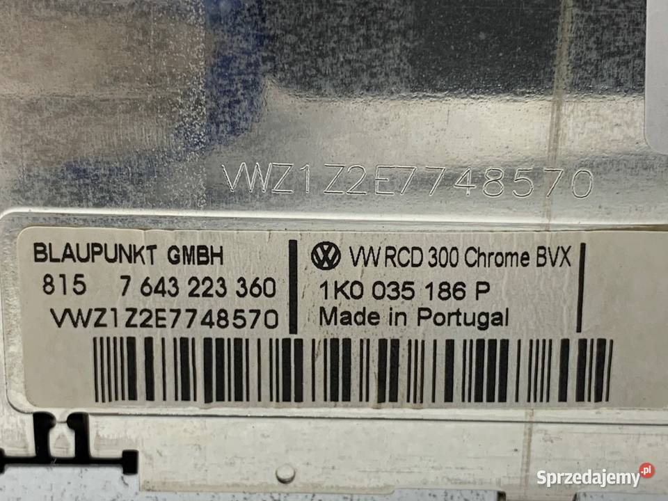 RADIO VW JETTA III 1K0035186P 0413 ODTWARZACZ