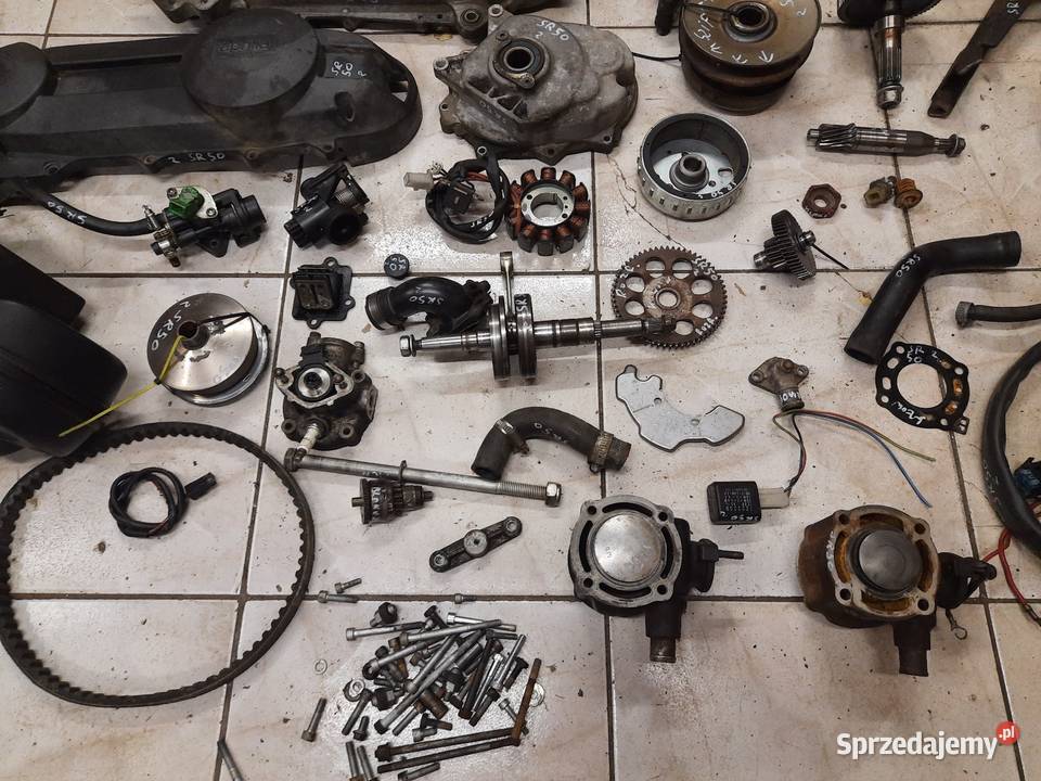 Aprilia SR 50 Ditech silnik części wał cylinder dolnośląskie Jelenia Góra sprzedam