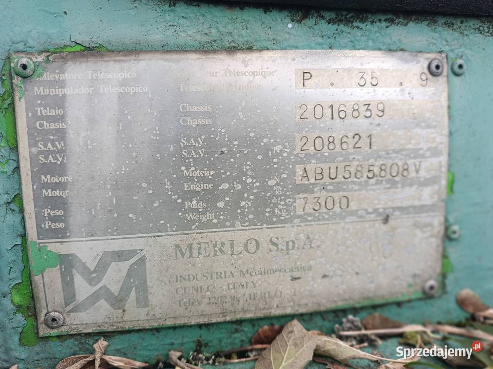Ładowarka teleskopowa Merlo P 35 Transport Grajewo