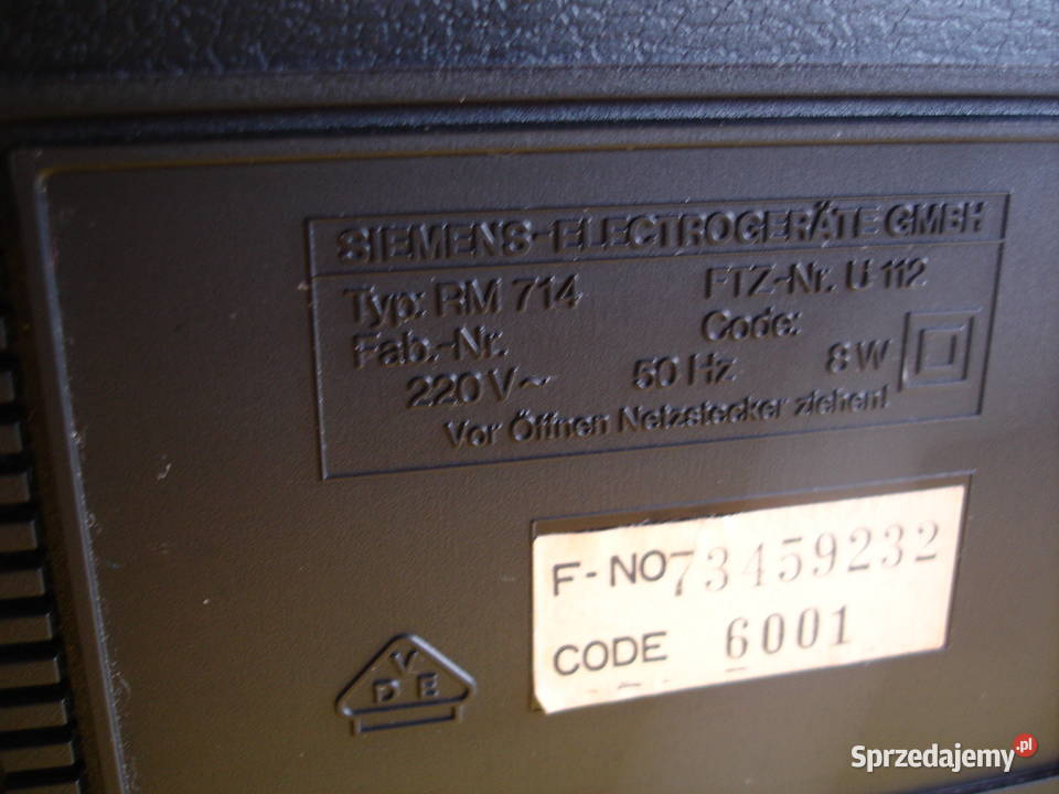 Radiomagnetofon SIEMENS CLUB RM714 Zielona Góra