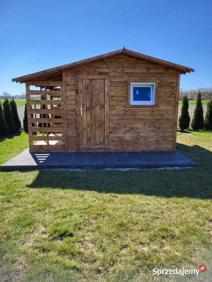 Domek ogrodowy z drewutnią 3x3 transport kraj Lubin