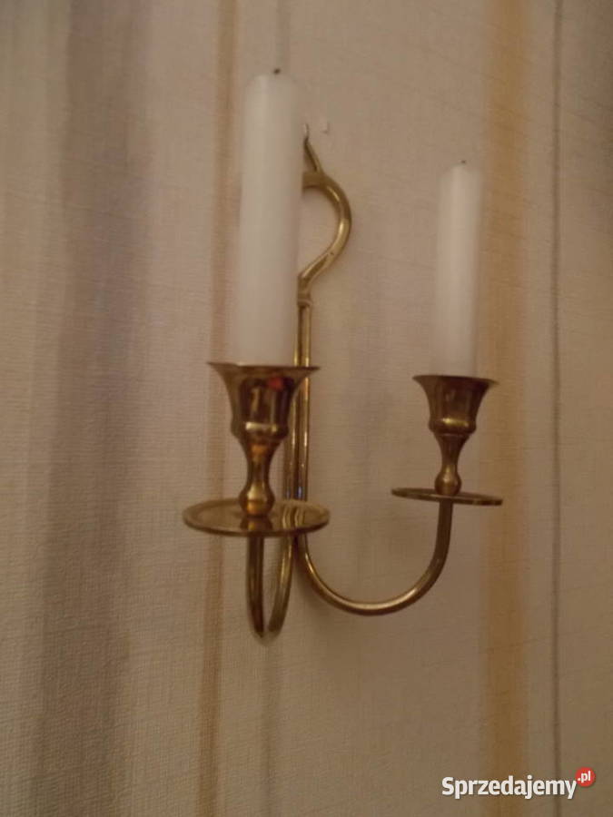 Stary Mosiężny Świecznik Wiszący z Sercem zachodniopomorskie Szczecin