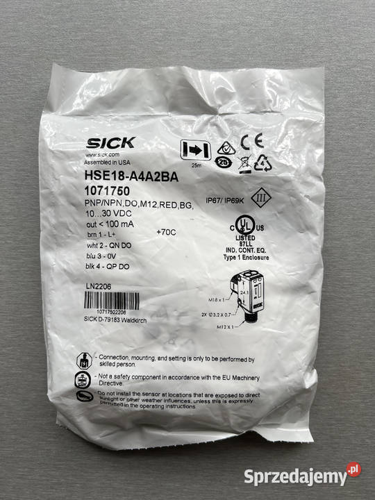 Sick HSE18A4A2BA 1071750 fotoprzekaźnik czujnik Gliwice