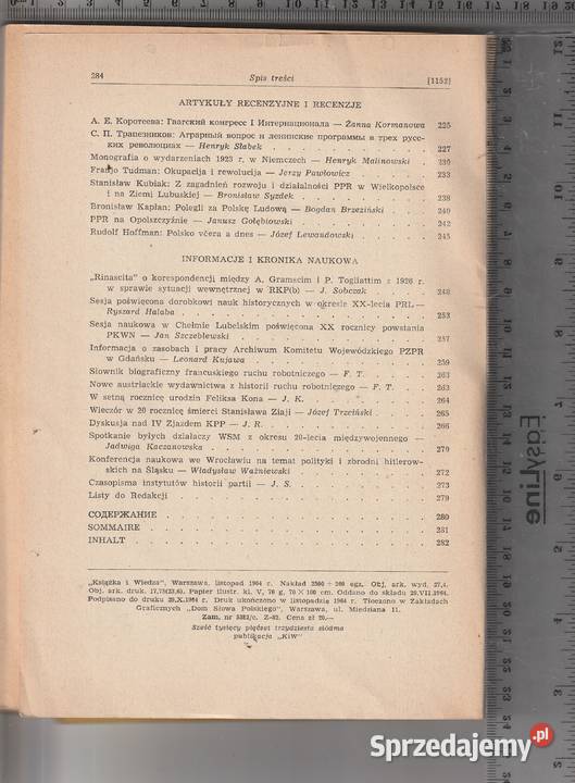 Z pola walki kwartalnik ruchu robotniczego 41964 Pruszków