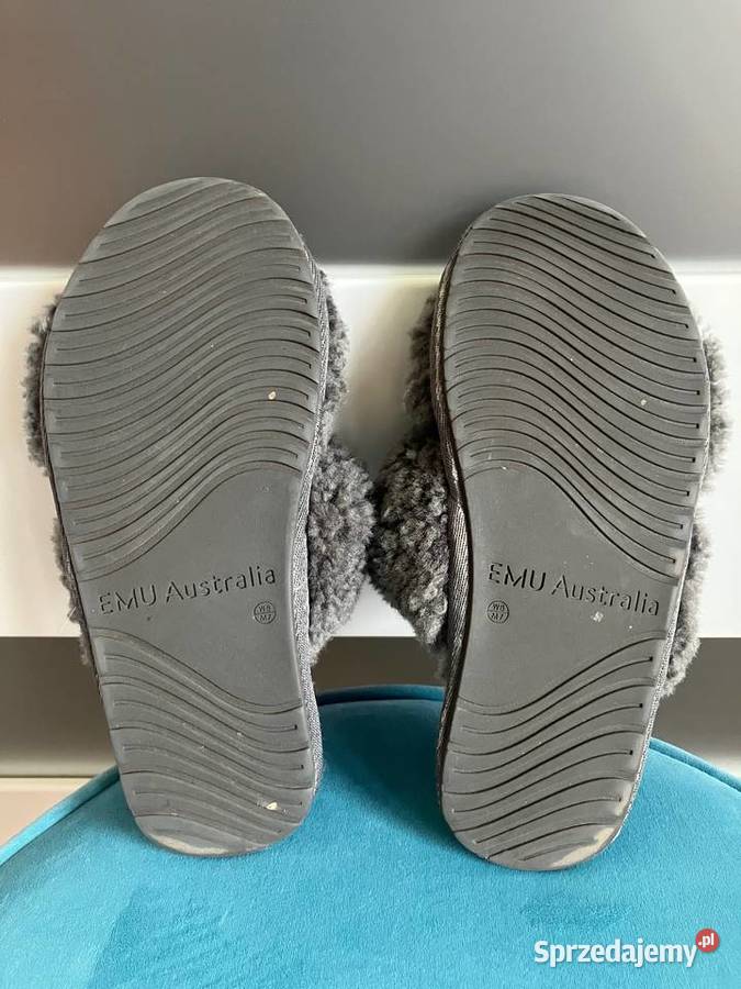 Kapcie papcie Emu wełna owcza szare 39 oryginał podkarpackie Nisko