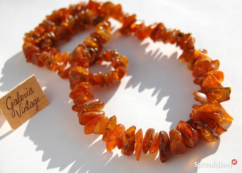 Naszyjnik korale z bursztynu bursztyn bałtycki Lublin