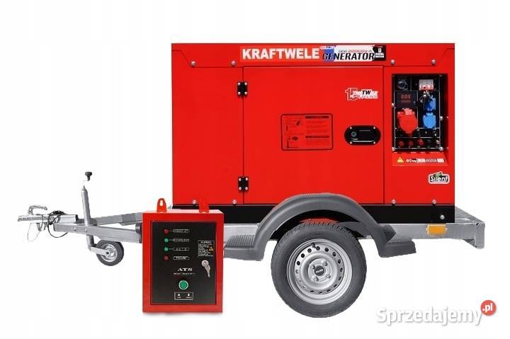 AGREGAT GENERATOR PRĄDOTWÓRCZY 22KVA PRZYCZEPA Agregaty prądotwórcze