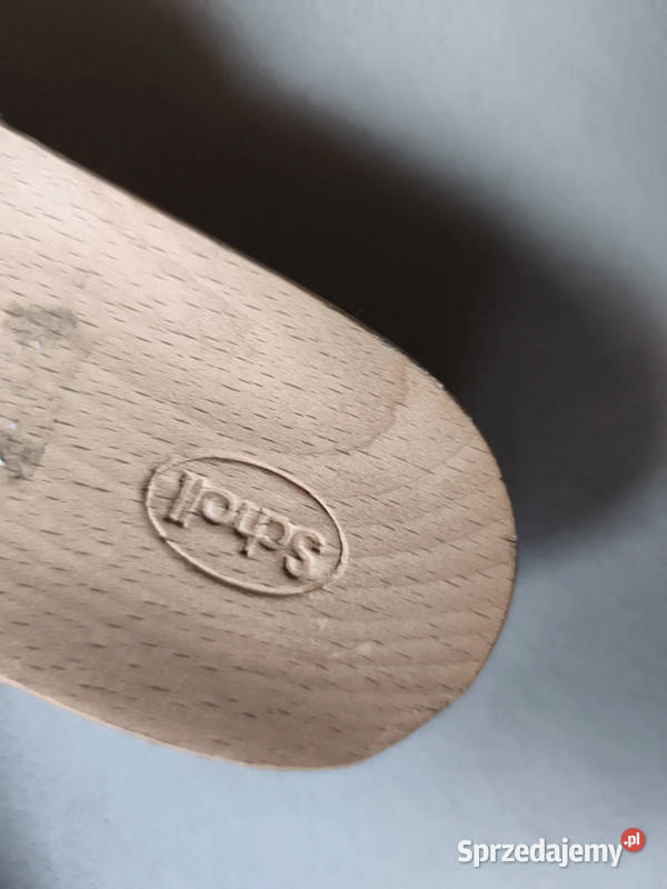 Klapki Laczki Scholl 3637 Skóra Naturalna Białe skóra