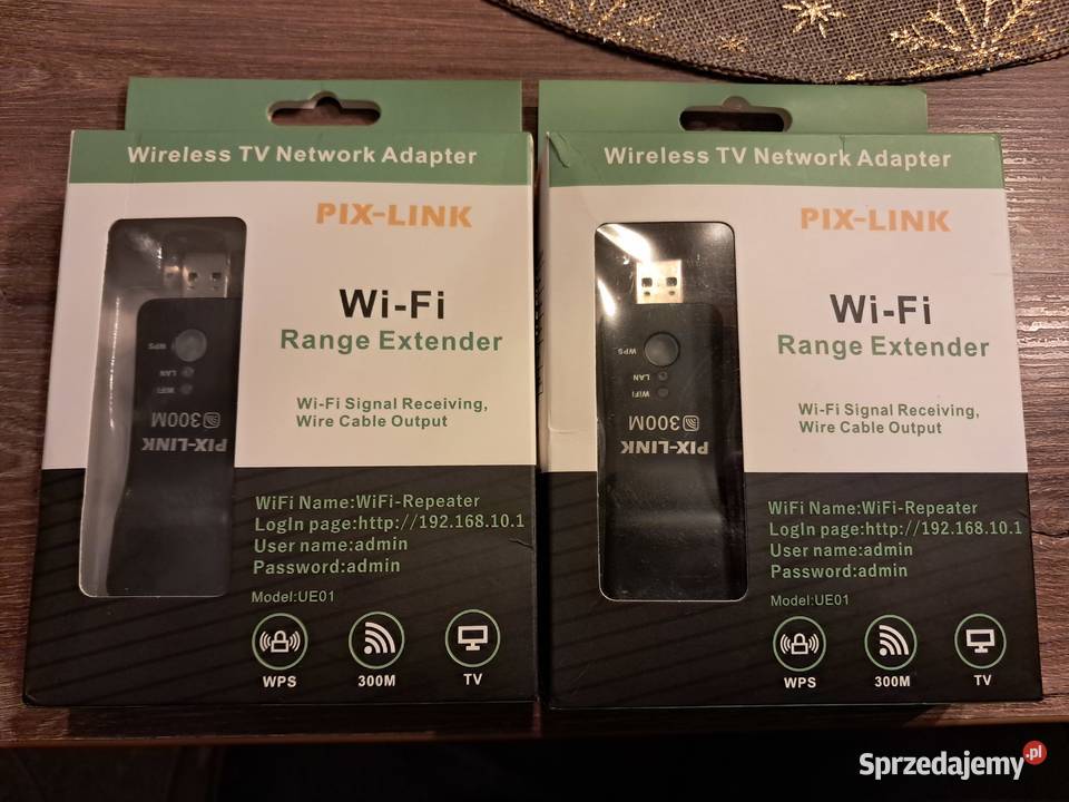 2 Uniwersalny adapter WiFi WPS 300Mbps WiFi RJ45 świętokrzyskie Sandomierz sprzedam
