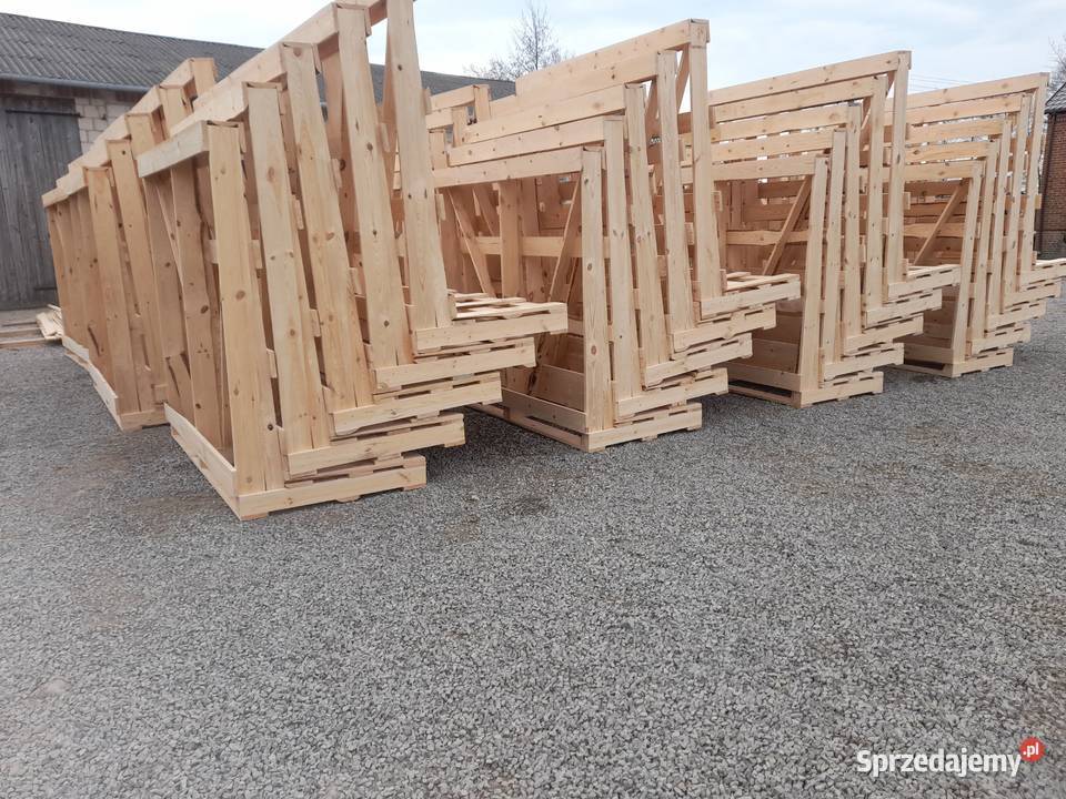 Stojaki drewniane do transportu okien szyb Lublin