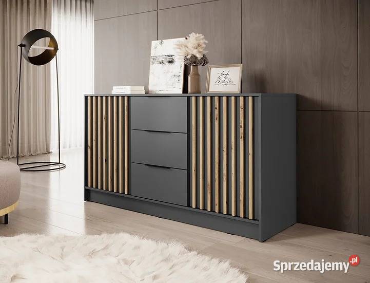 NOWA pojemna komoda nelly3d LAMELE szybka Kędzierzyn-Koźle