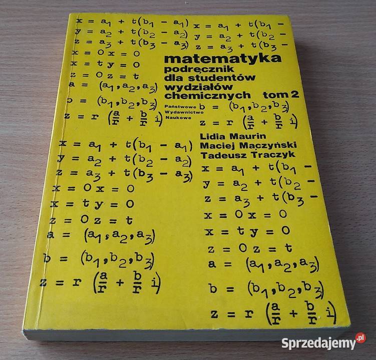 Matematyka podręcznik studentów chemicznych 2 Rok wydania 1977 Książki naukowe i popularnonaukowe Gdańsk