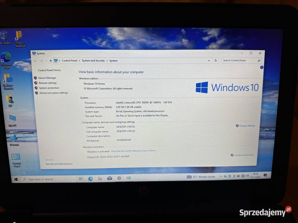 Laptop Hp Stream pc 13