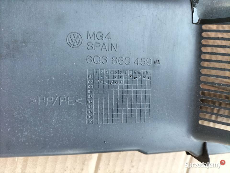 VW POLO MK4 9N 6Q6863459 OSŁONA ZAMKA BAGAŻNIKA Kamień-Kolonia