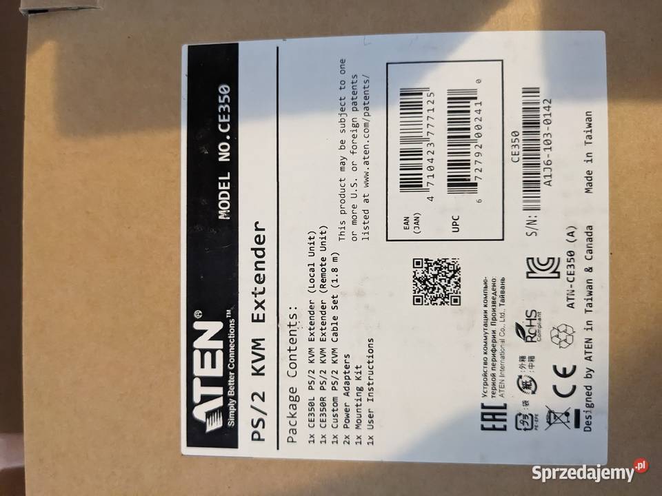 Extender 2 VGA Audio Cat 5 KVM 1600 x 1200 150 m