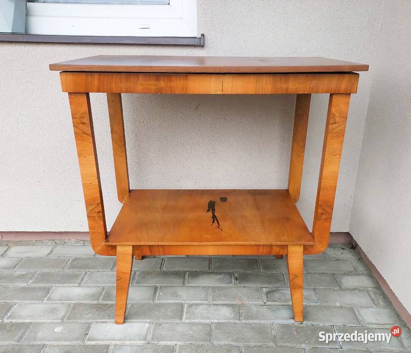 Stary stolik RTV pod telewizor obrotowy blat Tczew