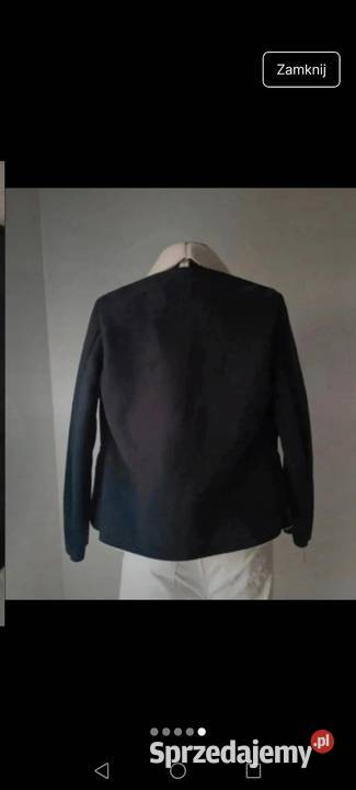 Kurtka z polaru ocieplana kożuszkiem czarna 2YK Krosno